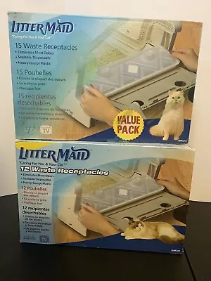 Litter Maid Waste Receptacles 27 NIP Cat Litter Box Accessories • $20