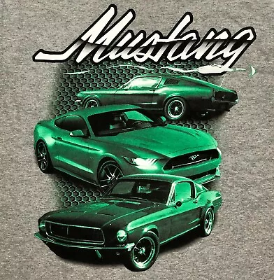 Ford Mustang T Shirt Mens Large Muscle Sports Car Licensed Tire Tread NEW • $22.99