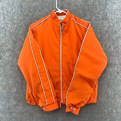 VTG STIHL Chainsaws Jacket Mens Small Orange Windbreaker Bomber Coat 90s • $9.95