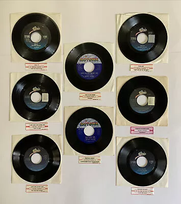 Michael Jackson - Thriller / Beat It / Maria  7  45 Vinyl Jukebox Strips 8 Lot • $49.99