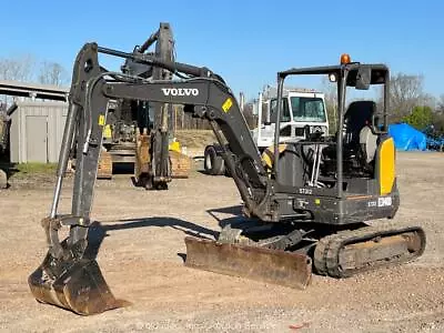 2019 Volvo ECR40D Hydraulic Mini Excavator Backhoe Blade Aux Hyd Bucket Bidadoo • $3350