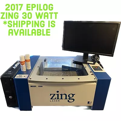 Epilog Zing 30w Laser 2017 16x12 With Many Extras. PC Fan Pump CorelDraw • $6500