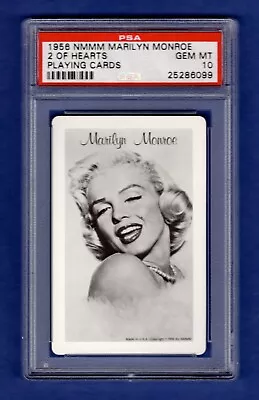 PSA 10 MARILYN MONROE 1956 NMMM Card The 2 Of Hearts HIGHEST EVER GRADED • $200