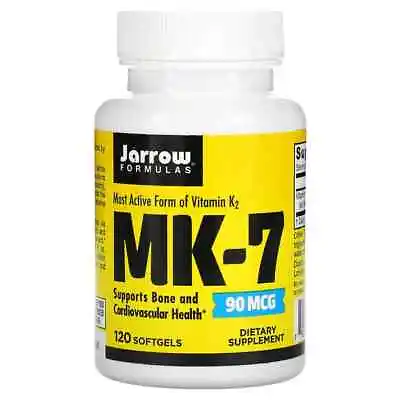 Jarrow Formulas MK-7 Vitamin K2 As MK-7 90 Mcg 120 Softgels • £76.99