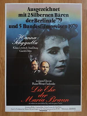 Rainer Werner Fassbinder German 1-sheet Poster MARIA BRAUN 1978  Hanna Schygulla • $49.99