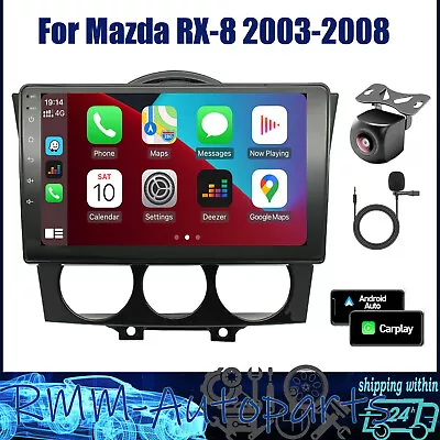 For Mazda RX-8 2003-2008 Android 13 Car Radio Stereo Carplay GPS FM/RDS Wifi Nav • $137.40