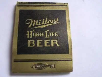 1940's Gil's Tap Gil Neumann MILLER High Life Beer Milwaukee WI EMPTY Matchbook • $29.99