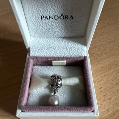 £19 • Buy Rare, Retired, Pandora Pearl Of Hearts Charm, GENUINE, Boxed Sterling S925