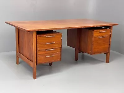 EB6275 Vintage Danish Rosewood Large Desk 1970s Retro  MWOO • £500