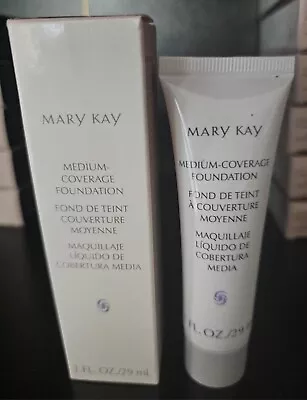 BEIGE 302 Mary Kay Medium Coverage Foundation Wide Gray Cap. New • $27