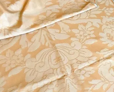 Damask Fabric / Beige Gold  Width : 145 Cm Length : 2.5 Metres • £55