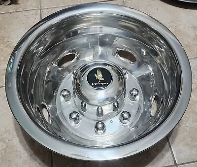 1x Universal Motorhome RV Dually 17  REAR 8-Lug Wheel Simulator Cover Hubcap #01 • $74.99