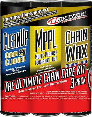 Maxima Racing Motorcycle Dirt Bike Chain Care Kit Clean Up Mppl & Chain Wax  • $41.98