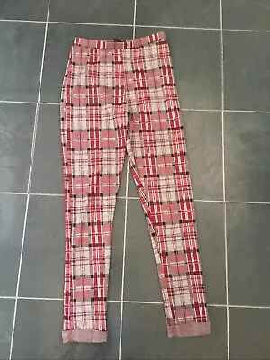 Topshop Size 10 Ladies Tartan Leggings • £0.99