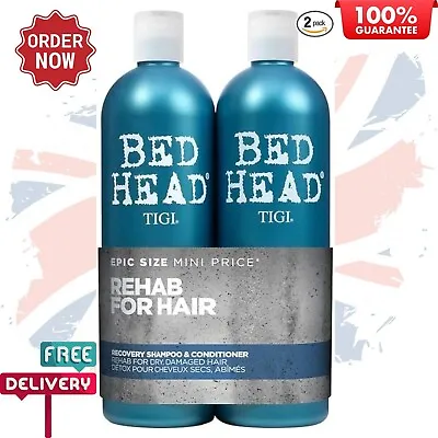 Bed Head Recovery Shampoo And Conditioner Professional Moisturising Hair Repair • £15