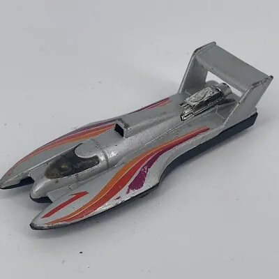 Vintage Hot Wheels Hydroplane Silver 1:64 Mattel 1995 Loose • $2.25