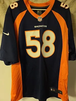 Denver Broncos Nike   Authentic Jersey  XL  Von Miller #58   Blue • $27