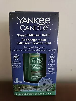 Yankee Candle Sleep Diffuser Refill 1x 14ml Peaceful Dreams Relaxing • £5.99