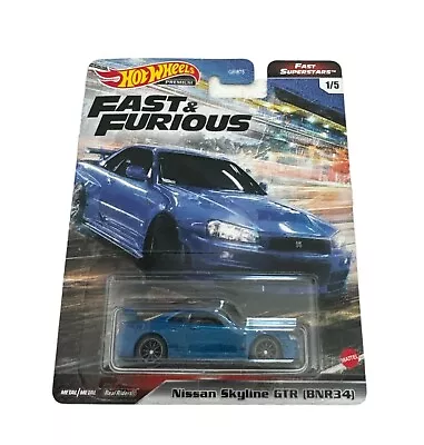 Hot Wheels Premium Fast & Furious Fast Superstars Nissan Skyline GTR BNR34 [1/5] • $45