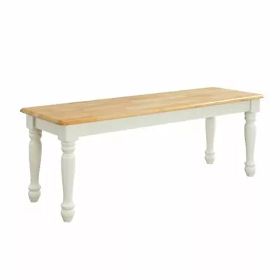 Better Homes & Gardens Autumn Lane Farmhouse Solid Wood Dining Bench White  • $99.50