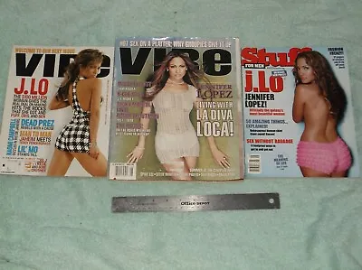 Vibe Magazine- Lot Of 3- Jennifer Lopez-2000-fair • $24.95