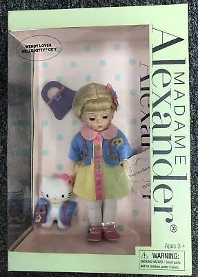 NEW MADAME ALEXANDER WENDY LOVES HELLO KITTY CITY DOLL 8  Americana Collection • $62.99