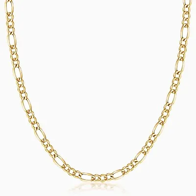 14K Yellow Gold 2mm Figaro Chain Necklace 16  18  20  22  24  26  - Genuine 14k • $160.10