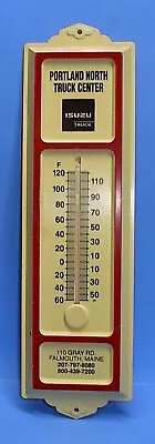 Portland North Truck Center Isuzu Falmouth Maine Plastic Wall Thermometer Clean • $19