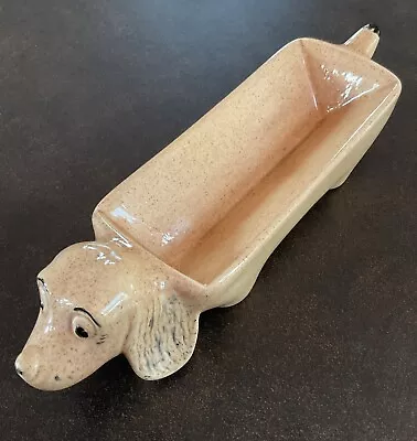 Vintage Dachshund/Weiner Dog Hot Dog/Cracker Serving Tray • $18