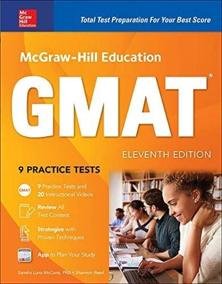 £10.99 • Buy McGraw-Hill Education GMAT, Eleventh ..., Reed, Shannon