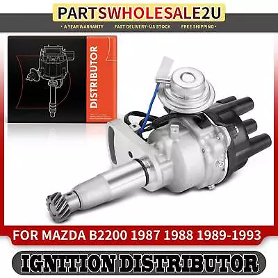 Ignition Distributor W/ Cap & Rotor For Mazda B2200 1987-1993 L4 2.2L F24018200 • $83.99