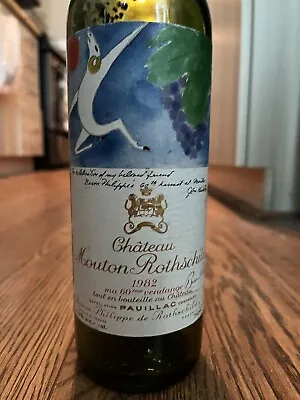 1982 Chateau Mouton Rothschild Empty Vintage Wine Bottle • $712.44