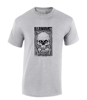 Skull Illuminati Mens T Shirt All Seeing Eye Fashion Anonymous Conspiracy Theory • £7.99