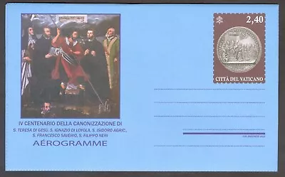 2022 Vatican City Airletter: 4th Centenary Of The First Group Canonization Mint • $4.25