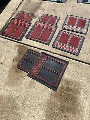 Vintage Plasticolor Ford Mustang Red Rubber Floor Mat Set Carpet Inlay 5 Mats • $249