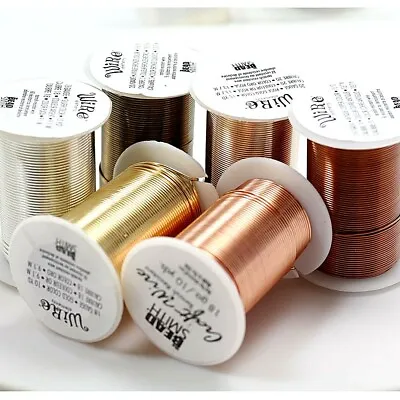 $7.40 • Buy LACQUERED Tarnish Resistant Craft Wire Beadsmith 3 Colors 7 Gauges Free Shipping