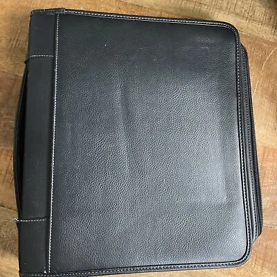 Samsonite Classic Work School 3-Ring Portfolio Organizer Black Pad Zip 13 X11.5 • $29.99