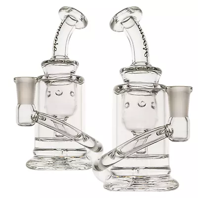 5  Inch Mini Clear Micro 10mm Incycler Hookah Bong Tobacco Water Pipe • $25.95