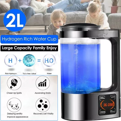 2L Electric Hydrogen Rich Alkaline Water Ionizer Generator Machine 220V Home • $135.99