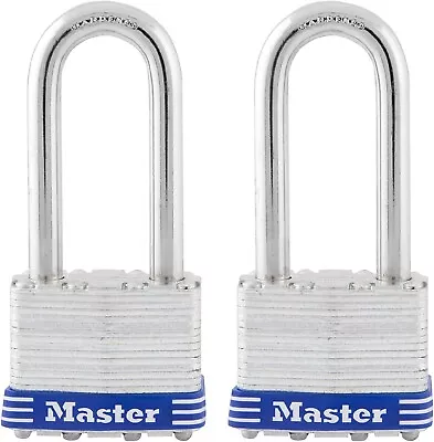 Master Lock Padlock 2 Inch Keyed Alike 2 Locks And 2 Keys 1TLH • $17.99
