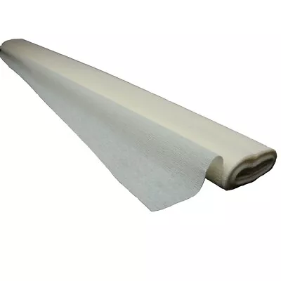 Fine Crepe Paper Roll 60g 50cm Wide X 150cm Long Ivory (shade 303) • £2.25