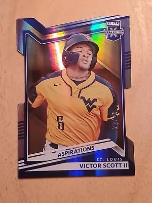 Victor Scott II 2022 Panini Elite Extra Edition Aspirations Die Cut Card #/96 • $7.99