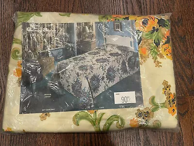 🔥 Vintage • Bouquets • Celanese Acetate • 90”   Curtain Panel • $29.95