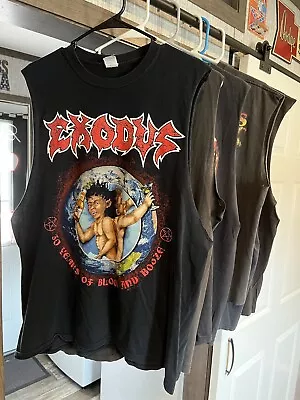 Megadeth Slayer Destruction Exodus Pantera 6 Shirt Thrash Metal Lot XL Metallica • $415