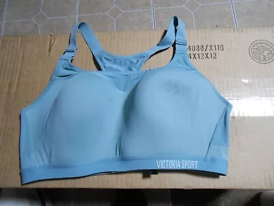 Women Size 38 D Blue Wire Free Sports Bra By Victoria Sport • $16.99