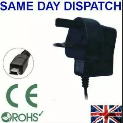 Sat Nav Mains Charger For Garmin Drive DriveSmart Driveassist Nuvi UK Plug • $15.42