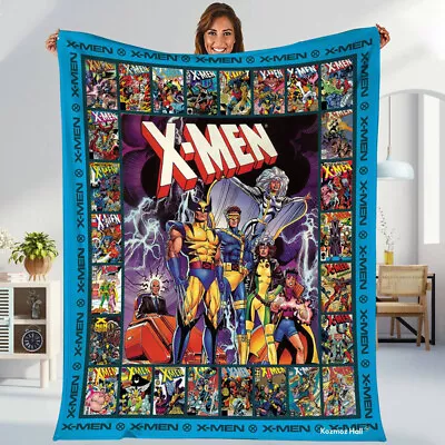 X-Men: The Animated Series Quilt Blanket Gift Ideas For Fans Loves X-Men • $49.95