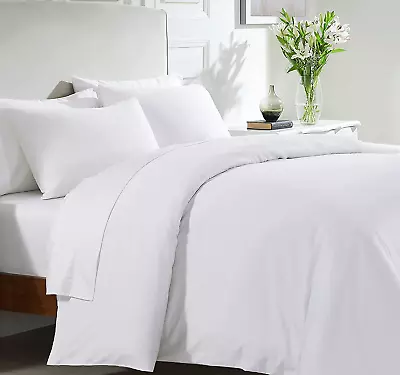 £84.04 • Buy Duvet Cover, Queen Size 400 Thread Count Sateen 3 Piece Bedding Set, 100% Pure C
