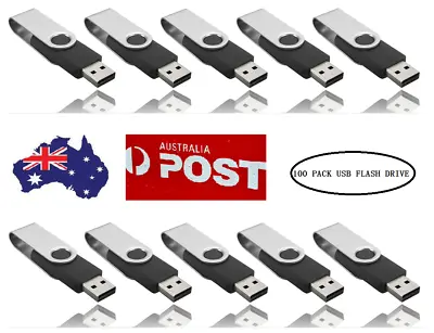 AUS - Wholesale/Lot ( 100 PACK ) USB 2.0 Flash Drive Memory Stick Thumb U Disk  • $290