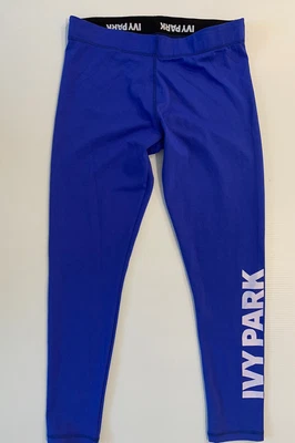 $12 • Buy Ivy Park Beyonce Size L Blue Tights Activewear